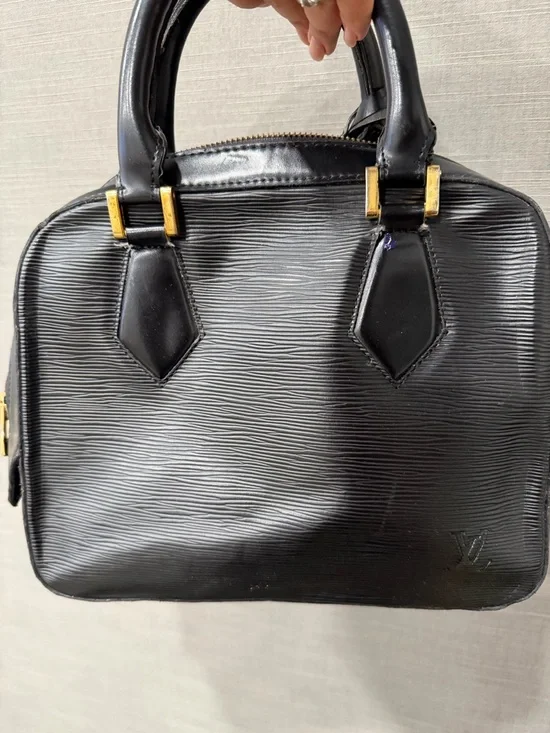 LOUIS VUITTON Epi Leather Sablon Handbag Black Tophandle bag - Fair condition - Picture 6 of 12